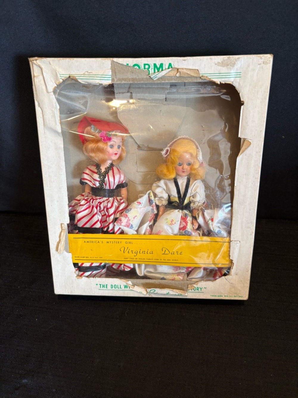 VTG. Virginia Dare collectible dolls "America's Mystery Girl” Norma’s original